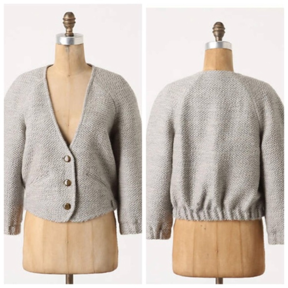 Anthropologie (Elevenses) woven wool jacket